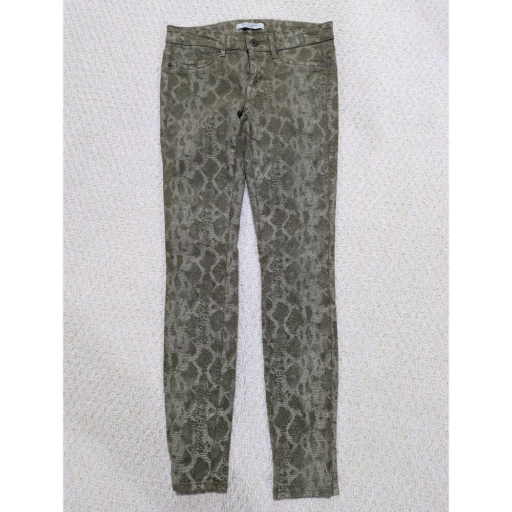 Rich & Skinny Women's Green Mid-Rise Skinny Jeans Size 26 - Picture 1 of 5